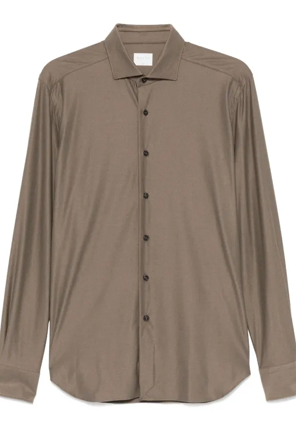 Xacus skjorta i jersey - Brun