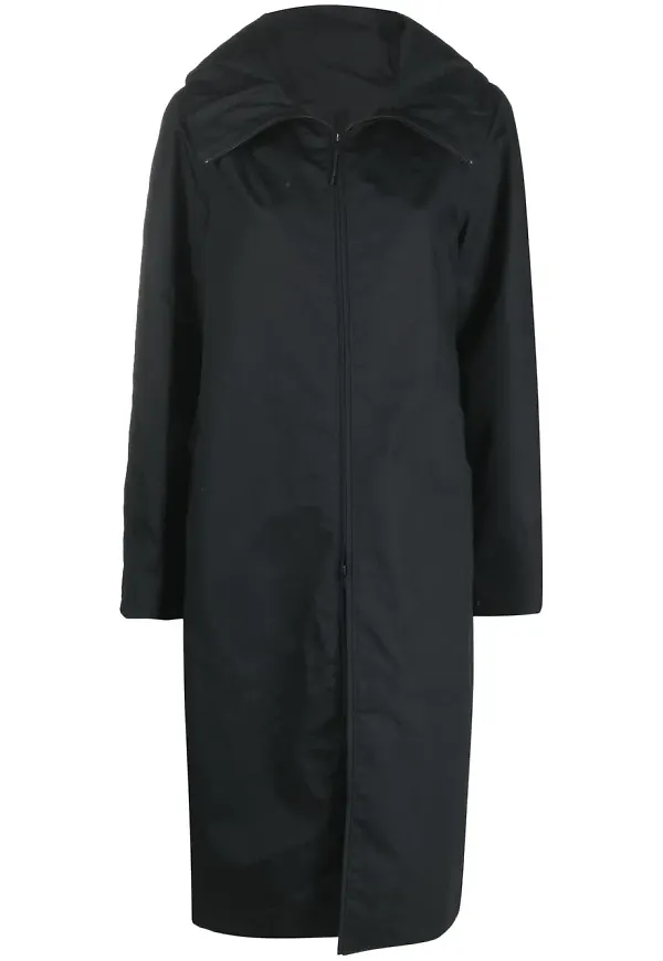 Y-3 ADIDAS enkelknäppt kappa - Svart