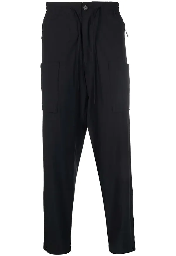 Y-3 croppade cargobyxor - Svart