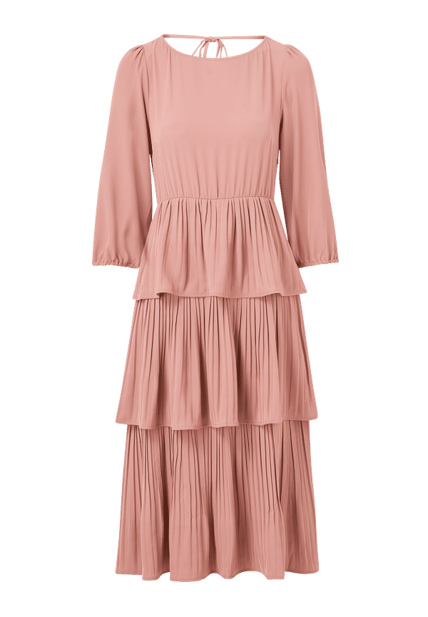 Y.A.S - Klänning yasInsta 3/4 Midi Dress - Rosa