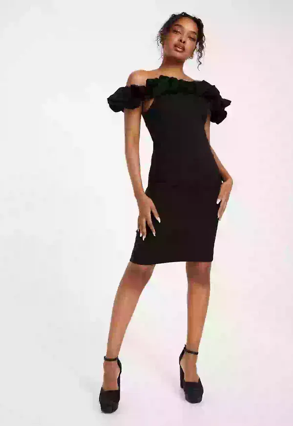 Y.A.S Yascarrie Sl Dress Cocktailklänningar Black