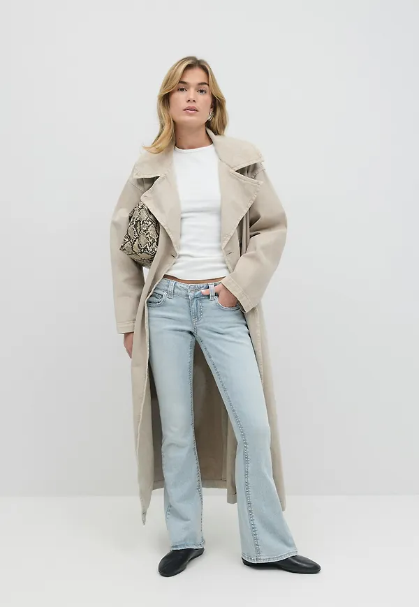 Gina Tricot - Y2k low bootcut jeans - Flare & bootcut jeans - Blå - 32 - Dam