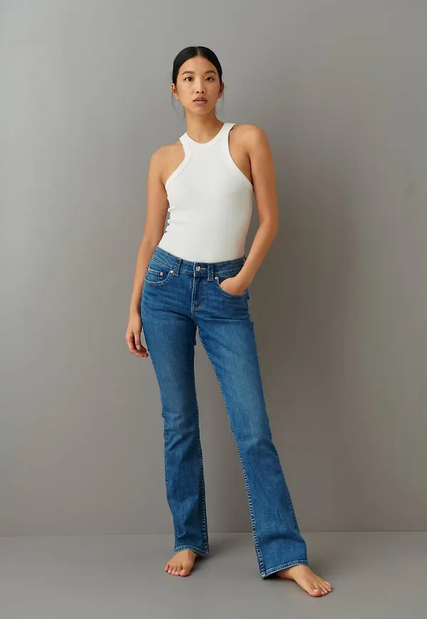 Y2k low flare jeans