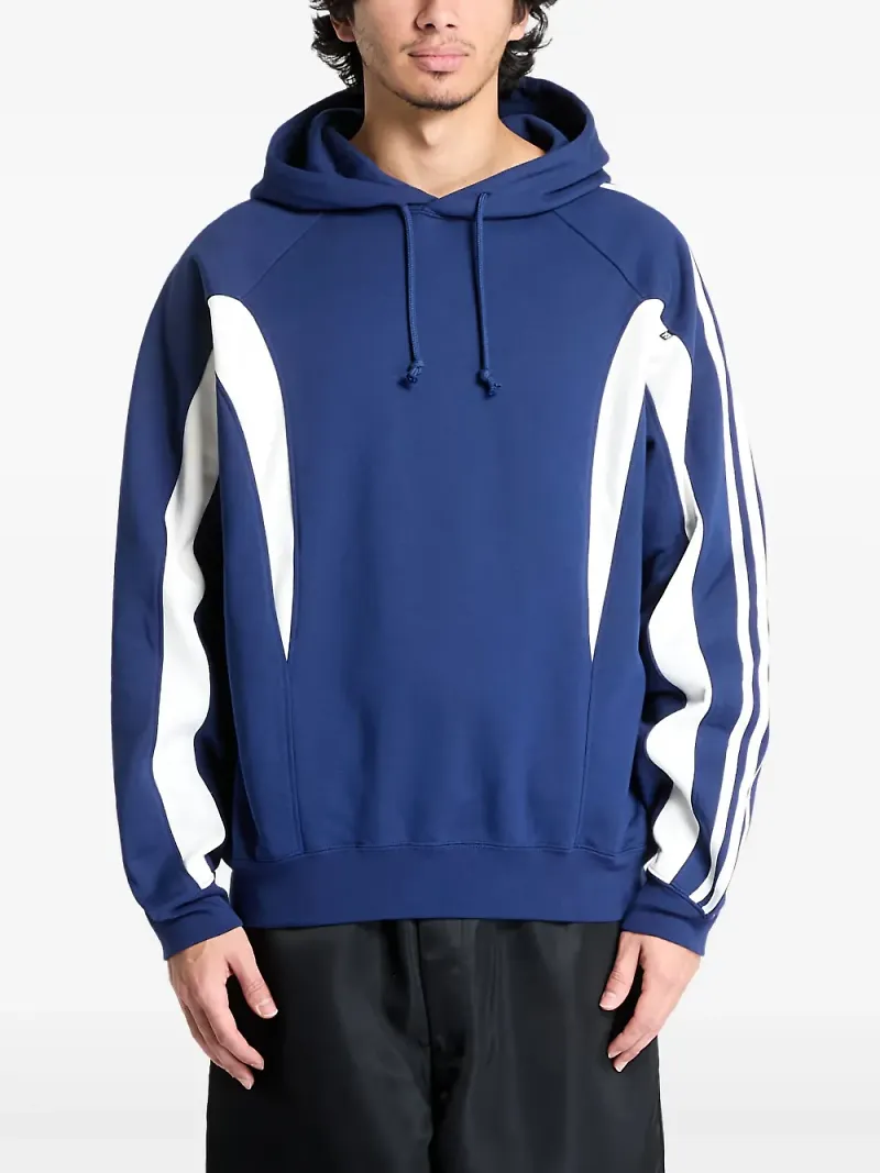 Y-3 3-Stripe hoodie - Blå