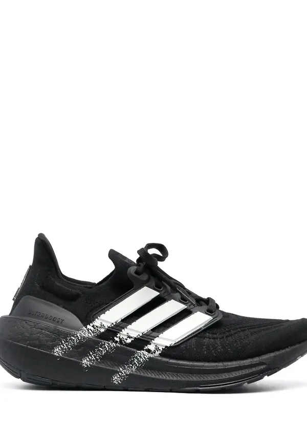 Y-3 randiga sneakers - Svart
