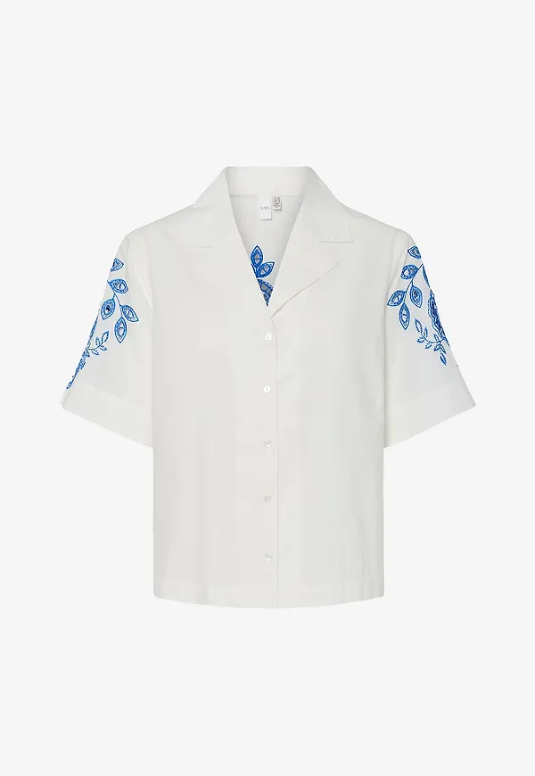 YAS - Blus yasSira SS Shirt S. - Vit