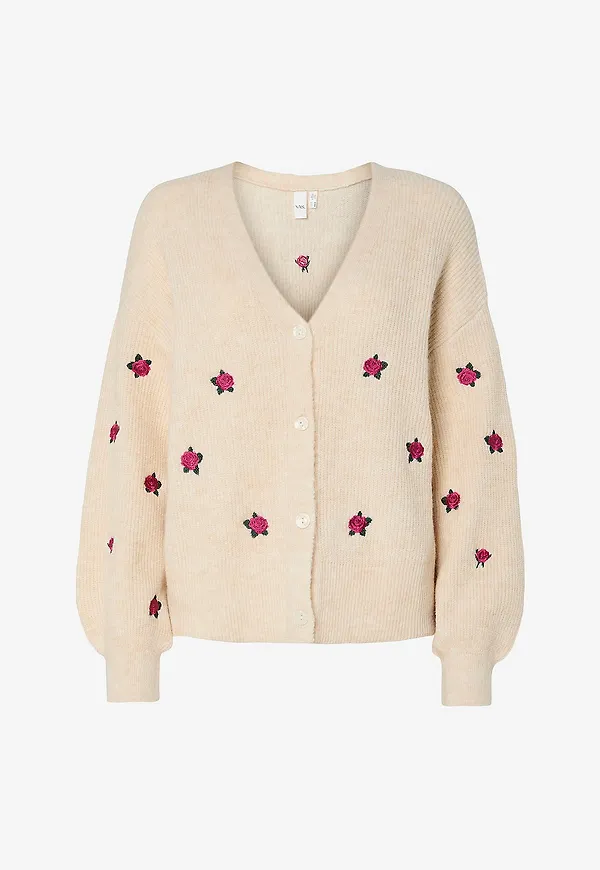 YAS - Cardigan yasFleur - Beige