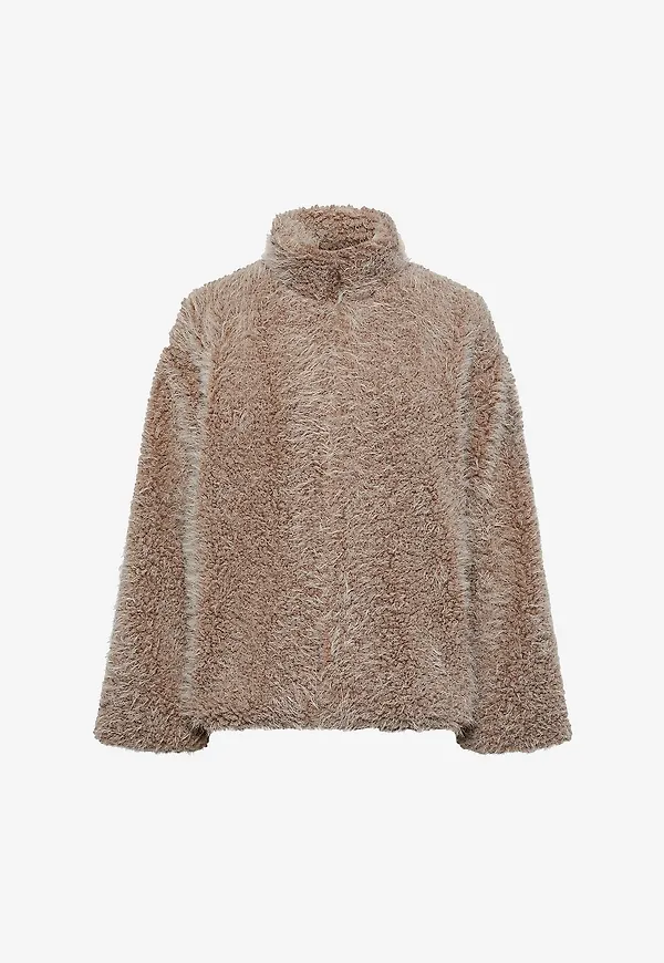 YAS - Jacka yasTedsy Jacket - Beige