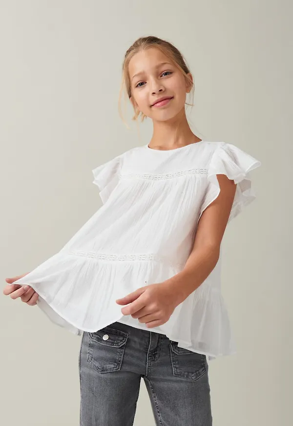 Y crinkled top