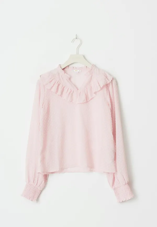 Y flounce blouse