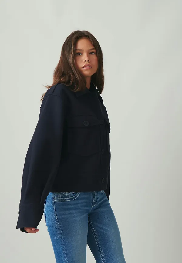 Y front pocket jacket