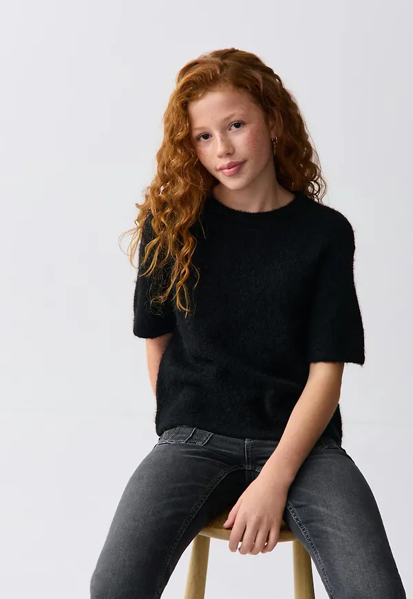 Y kn short sleeve top