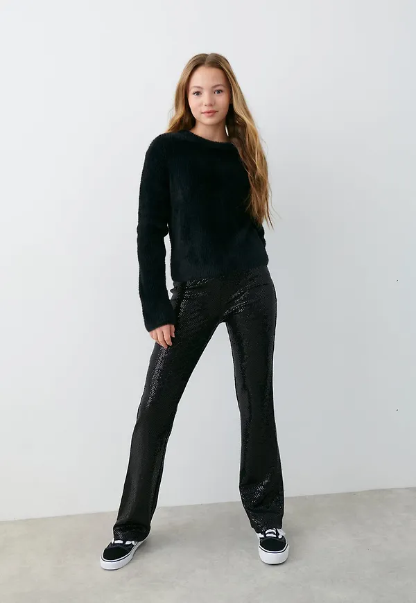 Y knitted party top