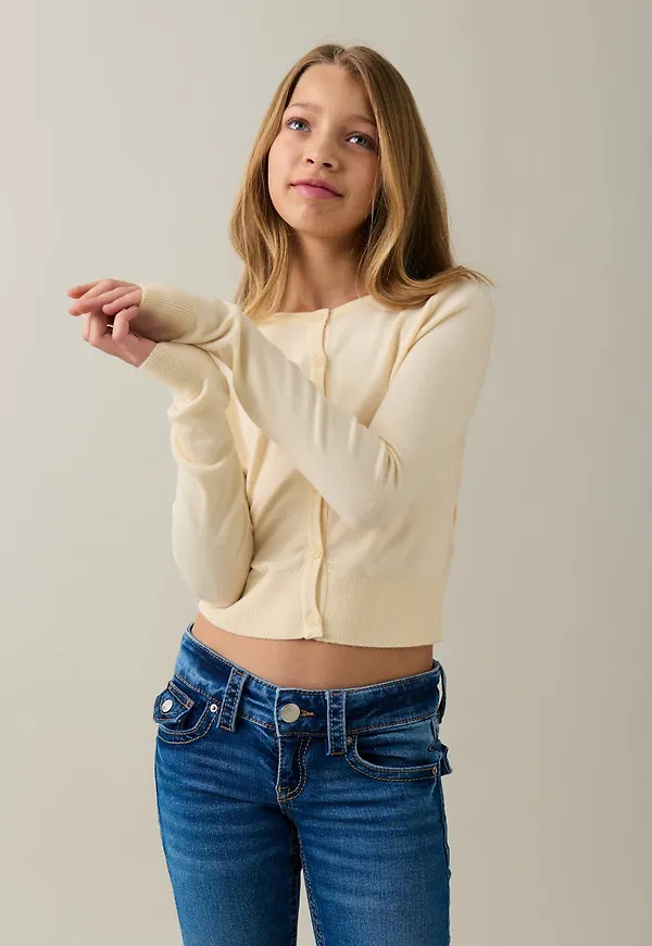 Y knitted tight cardigan