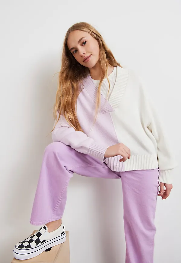 Y knitted v-neck sweater