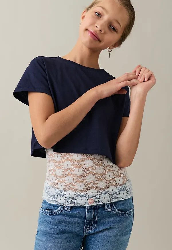 Y lace top
