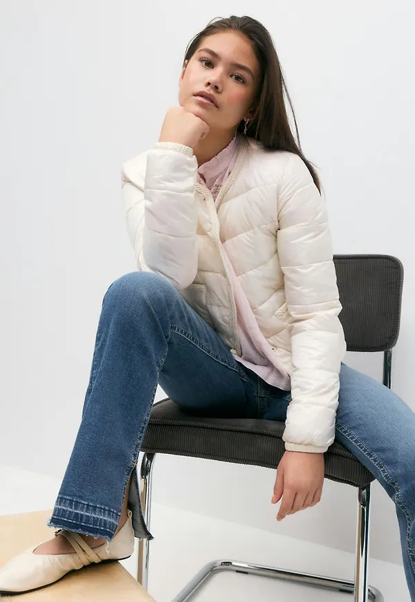 Gina Tricot - Y lightweight jacket - ytterkläder - Vit - 134/140 - Tjej