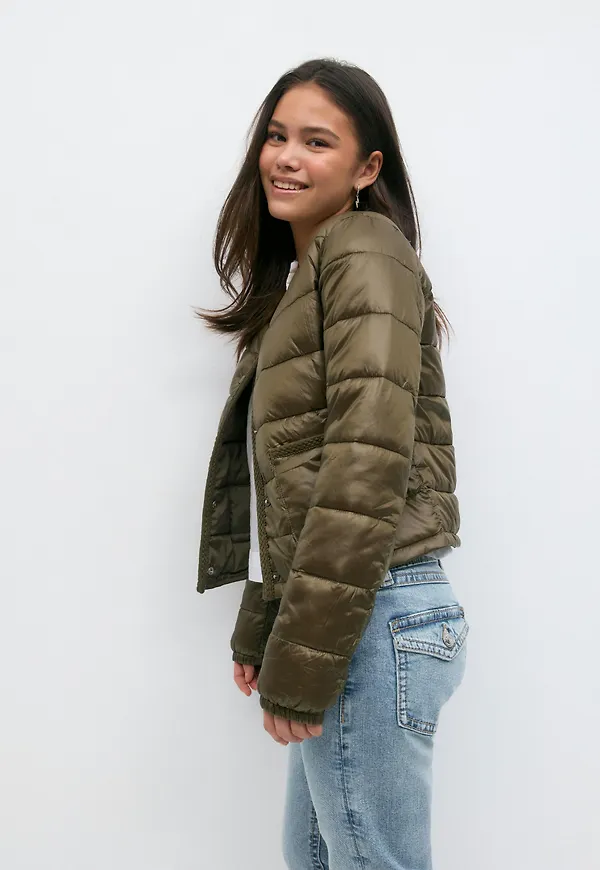 Gina Tricot - Y lightweight jacket - ytterkläder - Grön - 134/140 - Tjej