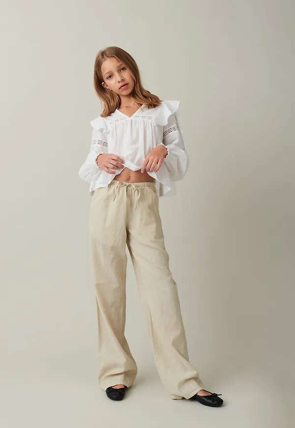 Y linenmix tall trousers