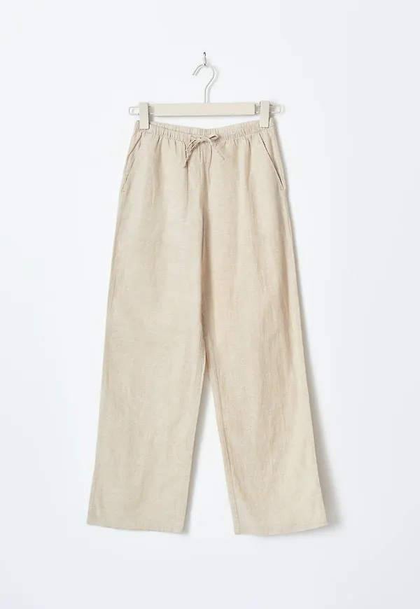 Y linenmix trousers