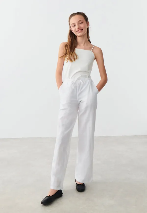 Y linenmix trousers