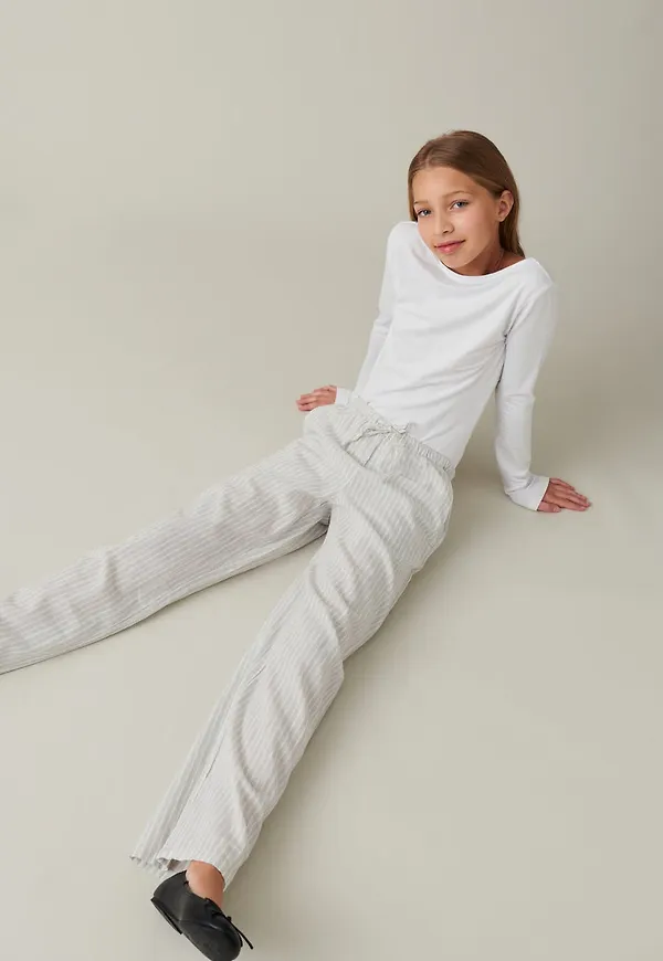 Y linenmix trousers