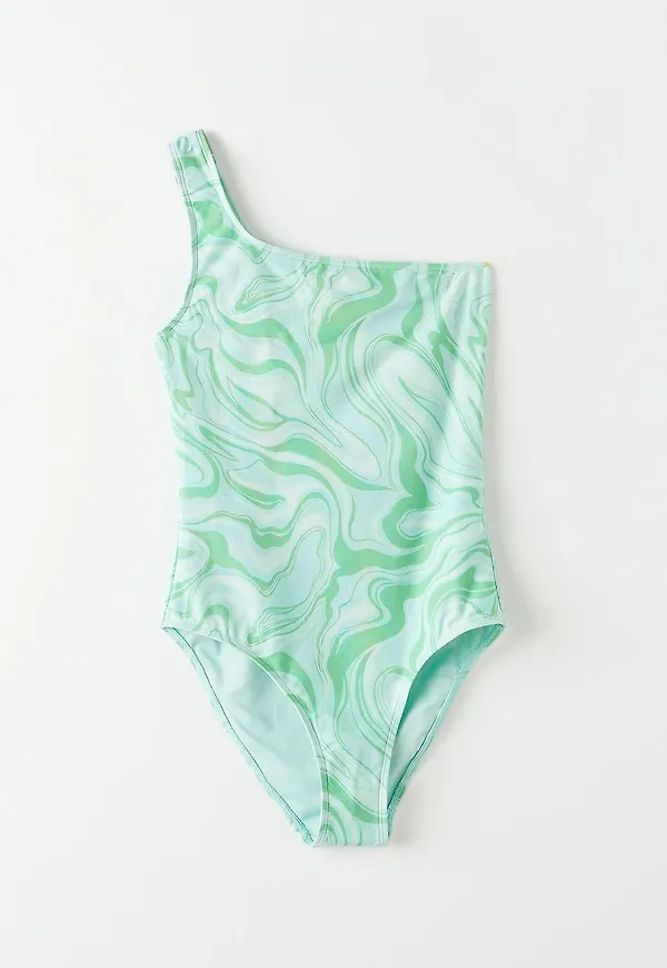 Y one shoulder swimsuit