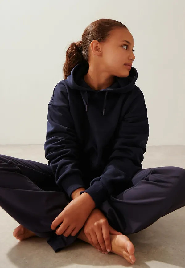 Gina Tricot - y oversized hoodie - överdelar - Blå - 170 - Tjej