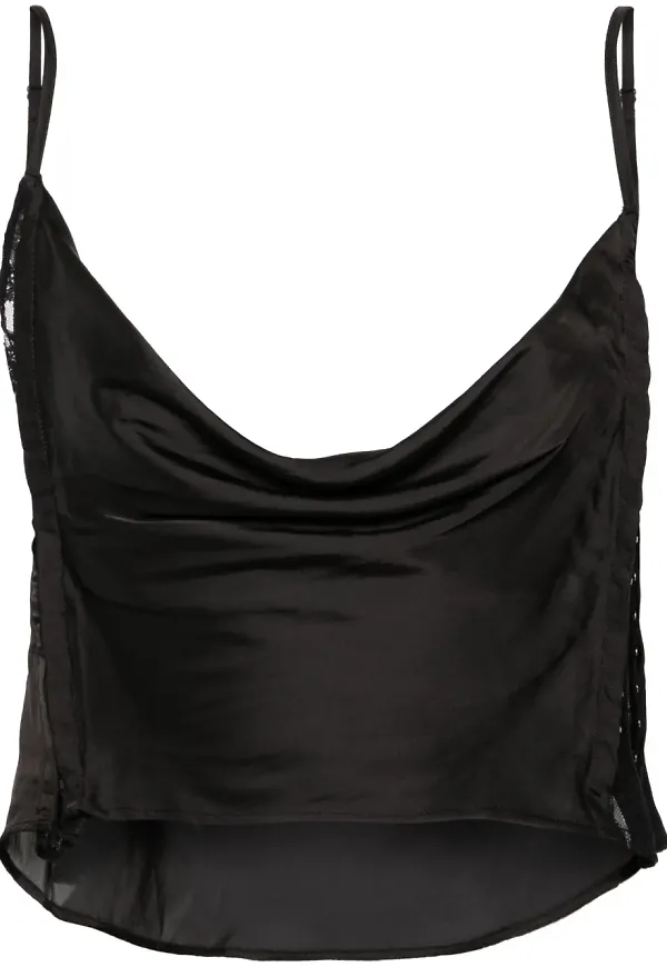 Y/Project draperad topp - Svart