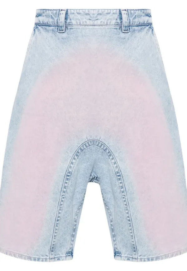 Y/Project Souffle jeansshorts - Blå