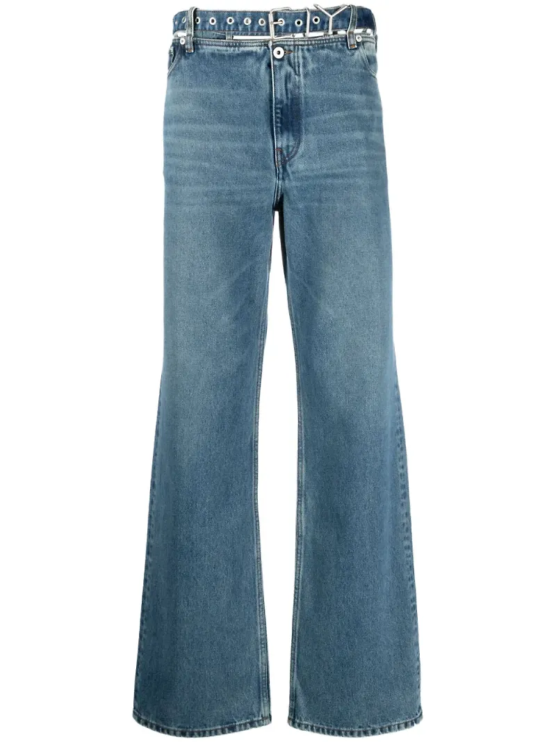 Y/Project wide leg-jeans - Blå