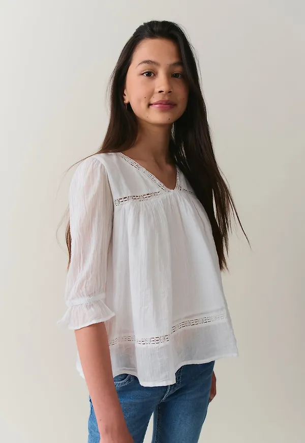 Y puff sleeve blouse