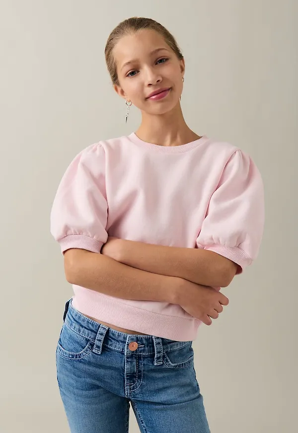 Y puff sleeve sweater