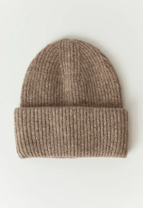 Gina Tricot - Y rib beanie - accessoarer - Vit - ONESIZE - Tjej