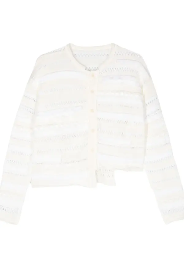 Y's asymmetrisk stickad kofta - Neutral