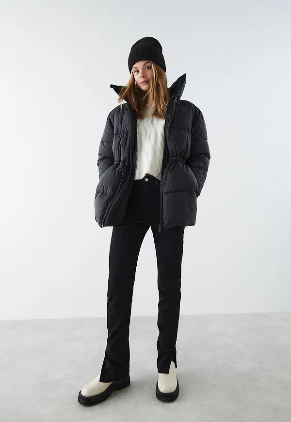 Y shiny puffer jacket