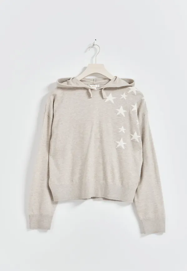 Y star knitted hoodie