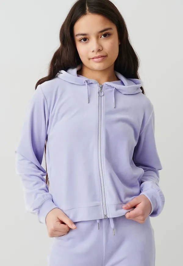 Y velour zip hoodie
