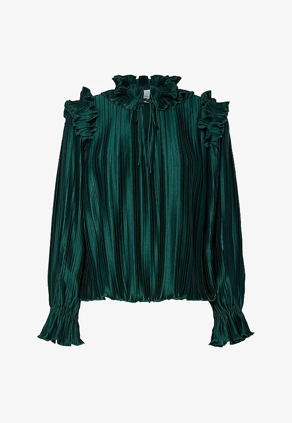YAS - Blus yasMicco LS - Blå