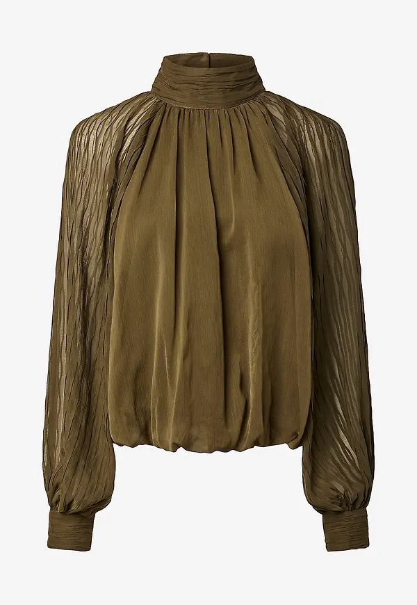 YAS - Blus Yasolera Ls Top S. - Brun