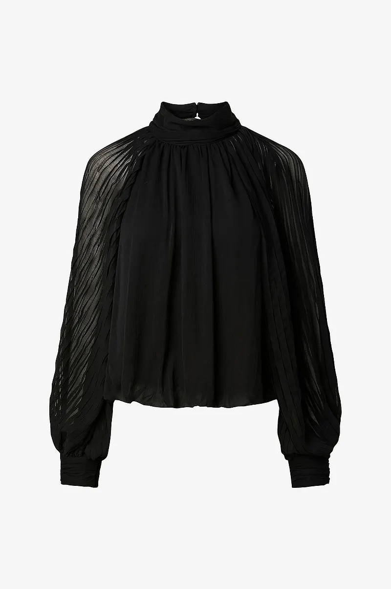 YAS - Blus Yasolera Ls Top S. - Svart