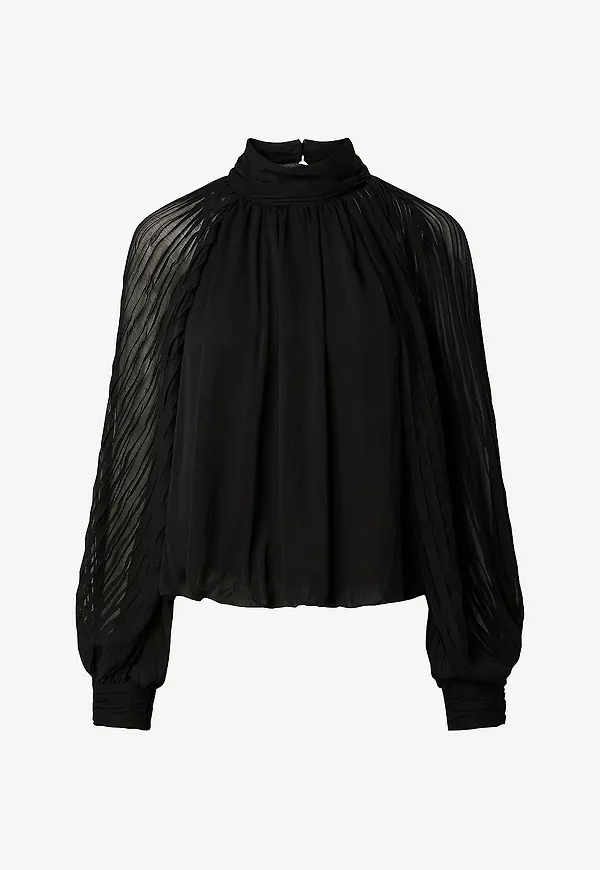 YAS - Blus Yasolera Ls Top S. - Svart