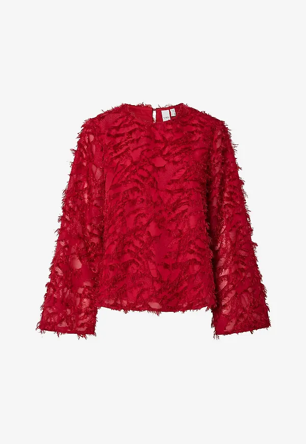 YAS - Blus yasParia LS - Röd