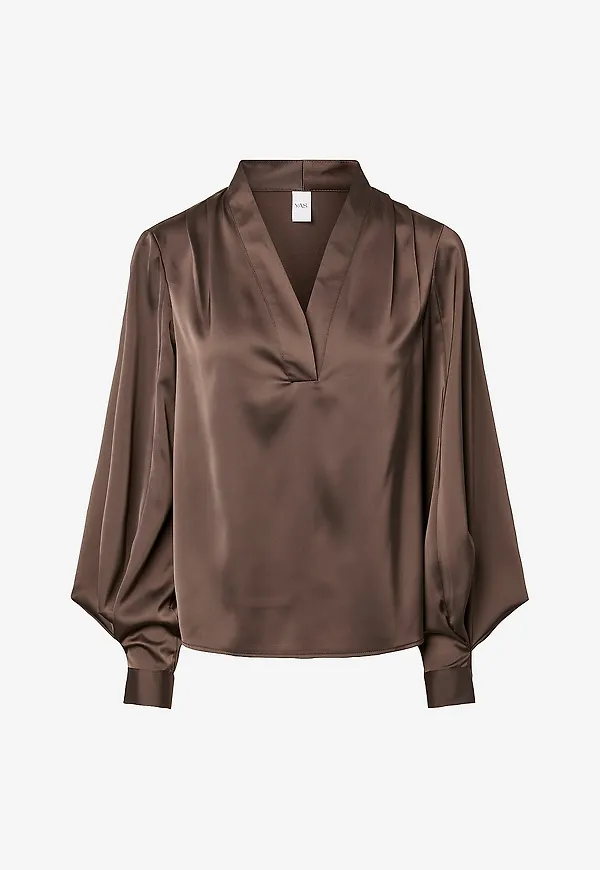 YAS - Blus Yaspella Ls Top S. - Natur