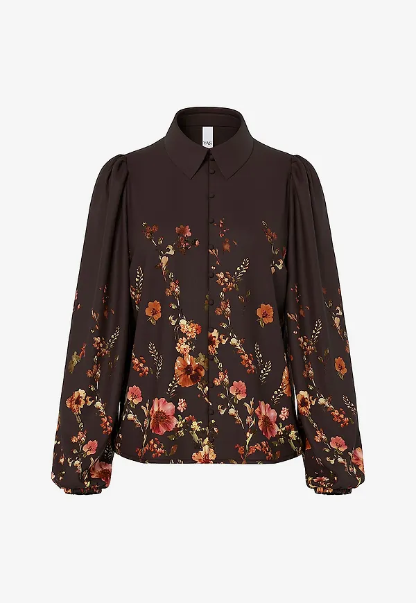 YAS - Blus Yasromantica Ls Shirt - D2d - Röd