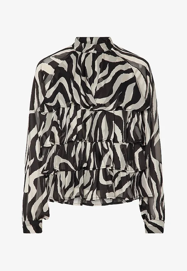 YAS - Blus yasTwigsy - Svart
