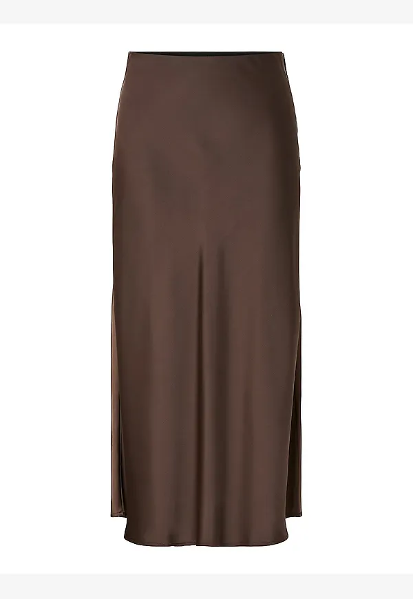 YAS - Kjol yasPella HW Midi Skirt - Natur