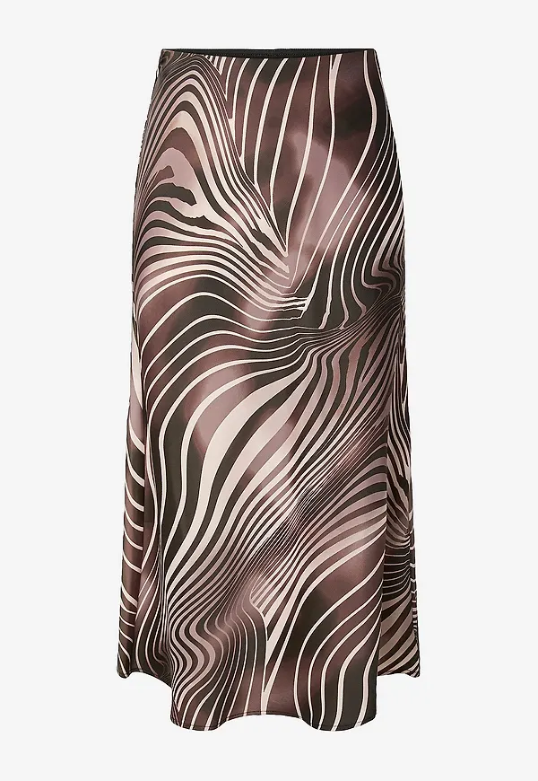 YAS - Kjol yasPella HW Midi Skirt - Svart