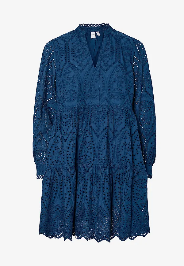 YAS - Klänning yasHoli LS Dress - Blå