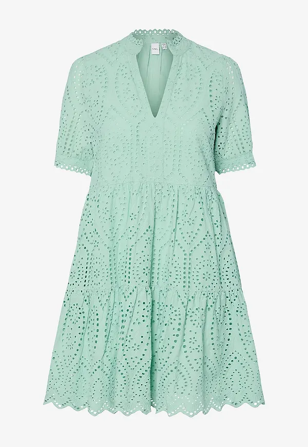 YAS - Klänning yasHoli SS Dress - Grön